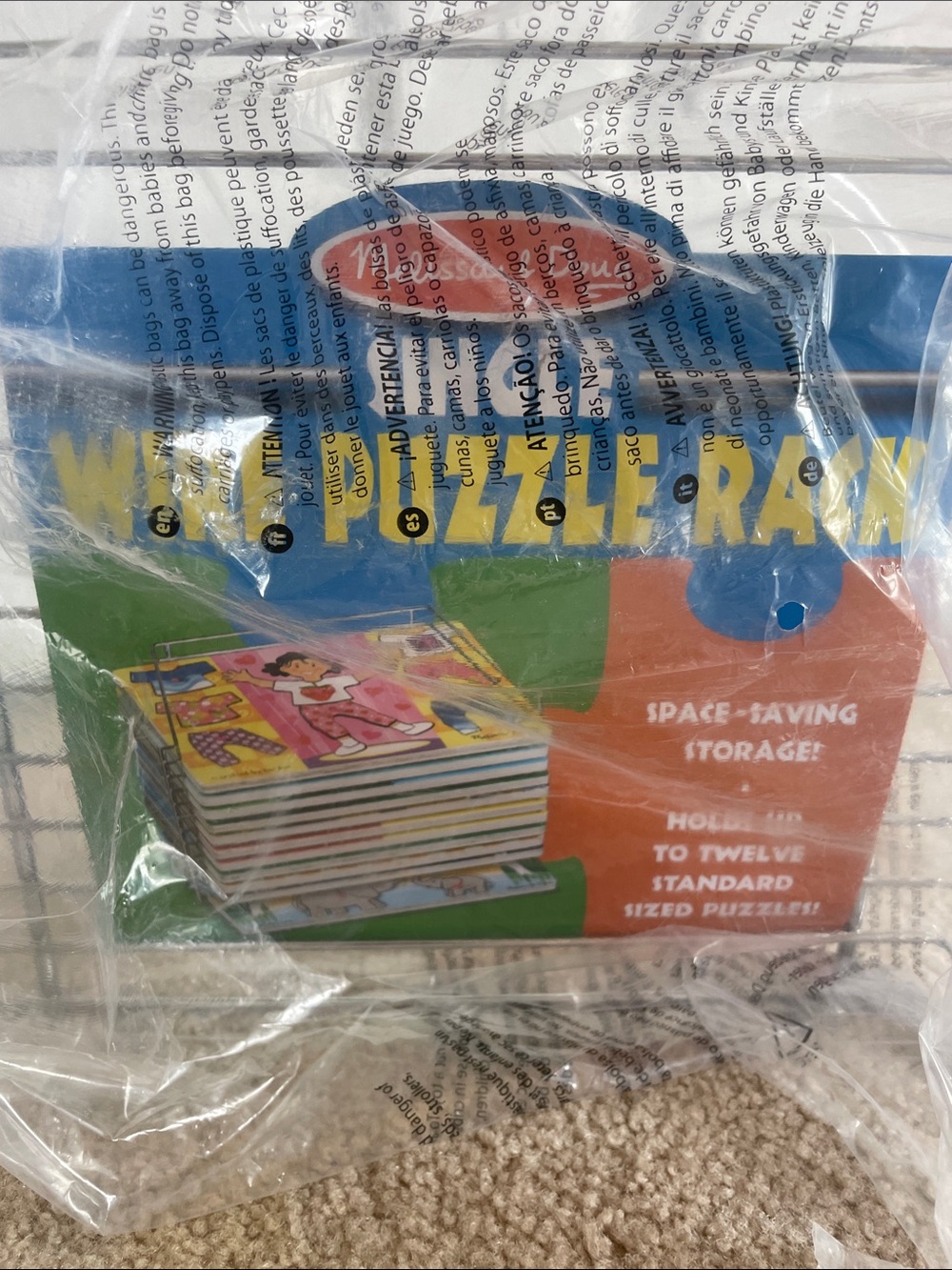 Melissa & Doug Single Wire Puzzle Rack - Picture 6 of 6